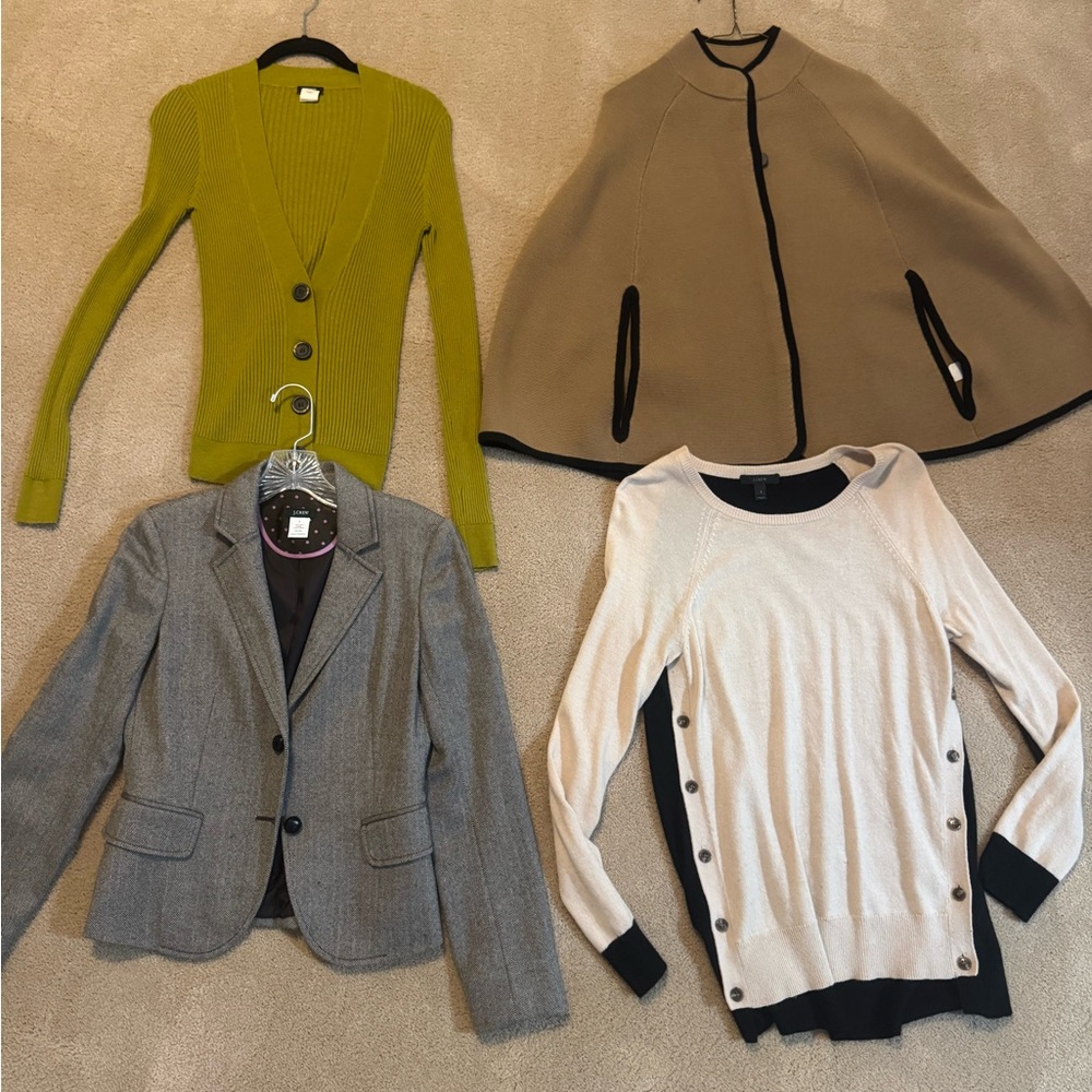 J. Crew Size Small Sweater & Jacket Bundle